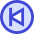 Button Previous Circle Icon from Sharp Duo Set