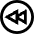 Button Rewind Circle 1 Icon from Sharp Line Set