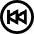 Button Rewind Circle 2 Icon from Sharp Line Set