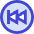 Button Rewind Circle 2 Icon from Sharp Duo Set