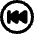 Button Rewind Circle 2 Icon from Core Remix Set