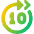 Button Skip Forward 10 icon - Free transparent PNG, SVG. No sign up needed.