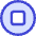 Button Stop Circle Icon from Core Duo Set