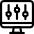 Settings Slider Desktop Vertical Icon from Ultimate Regular Set