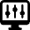 Settings Slider Desktop Vertical Icon from Ultimate Bold Set