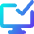 Desktop Check Icon from Core Gradient - Free Set