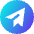 Telegram Icon from Core Gradient - Free Set