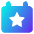 Calendar Star Icon from Core Gradient - Free Set