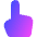 Hand Cursor Icon from Core Gradient - Free Set