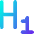 Heading 1 Paragraph Styles Heading Icon from Core Gradient - Free Set