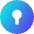 Keyhole Lock Circle Icon from Core Gradient - Free Set