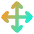 Line Arrow Move Icon from Core Gradient - Free Set
