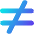 Not Equal Sign Icon from Core Gradient - Free Set