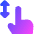 One Finger Drag Vertical Icon from Core Gradient - Free Set