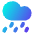 Rain Cloud Icon from Core Gradient - Free Set