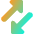 Triangle Arrow Transfer Diagonal 3 Icon from Core Gradient - Free Set