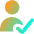 User Check Validate Icon from Core Gradient - Free Set