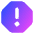 Warning Octagon Icon from Core Gradient - Free Set