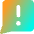 Chat Bubble Square Warning Icon from Core Gradient - Free Set