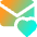 Inbox Favorite Heart Icon from Core Gradient - Free Set