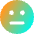 Straight Face Icon from Core Gradient - Free Set