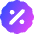 Discount Percent Badge Icon from Core Gradient - Free Set