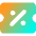 Discount Percent Coupon Icon from Core Gradient - Free Set