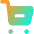 Shopping Cart Subtract Icon from Core Gradient - Free Set