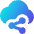 Cloud Share Icon from Core Gradient - Free Set