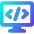 Code Monitor 1 Icon from Core Gradient - Free Set