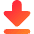 Triangle Arrow Move Down Large 1 Icon from Core Gradient Set