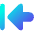 Triangle Arrow Move Left Large 1 Icon from Core Gradient Set