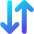 Line Arrow Transfer Vertical Large 3 Icon from Core Gradient Set