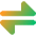 Triangle Arrow Transfer Horizontal Large 1 Icon from Core Gradient Set