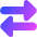 Triangle Arrow Transfer Horizontal Large 2 Icon from Core Gradient Set