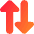 Triangle Arrow Transfer Vertical Large 2 Icon from Core Gradient Set