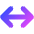 Line Arrow Horizontal Large Icon from Core Gradient Set