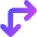 Line Arrow Top Left Corner Large Icon from Core Gradient Set