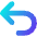 Line Arrow Turn Backward Large Icon from Core Gradient Set