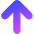 Line Arrow Up Large 1 Icon from Core Gradient Set
