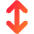 Line Arrow Vertical Large Icon from Core Gradient Set