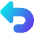 Triangle Arrow Turn Backward Large Icon from Core Gradient Set