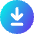 Line Arrow Down Circle 2 Icon from Core Gradient Set