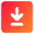 Line Arrow Down Square 2 Icon from Core Gradient Set
