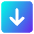 Line Arrow Down Square Icon from Core Gradient Set