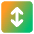 Line Arrow Fit To Height Square Icon from Core Gradient Set