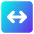 Line Arrow Fit To Width Square Icon from Core Gradient Set