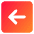 Line Arrow Left Square Icon from Core Gradient Set