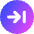 Line Arrow Right Circle 2 Icon from Core Gradient Set