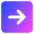 Line Arrow Right Square Icon from Core Gradient Set